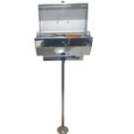 Churrasqueira Náutica Carvão Pedestal Inox