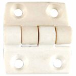Dobradiça 4 Furos 35X35 Plástico Branco
