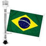 Luz Alcançado Ancoragem LED Branco Com Bandeira