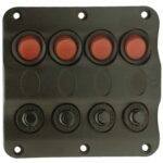Painel 4 Interruptores Náuticos Led com disjuntor