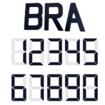 Numeral Para Velas Optimist Preto