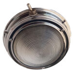 Luminaria Náutica de Inox 12V 4 Polegadas Sobrepor