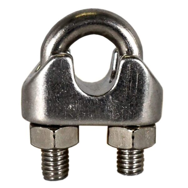 Clip Inox Para Cabo De Aço de 5mm - Imagem 2
