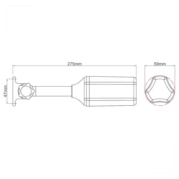 Luz de Alcançado Mega Estrobo Crepuscular Articulada Preta Arieltek - Imagem 3