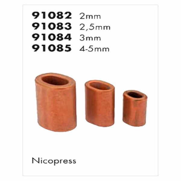 Nicopress Nautos 91083 para Cabos de Aço 2,5 mm - Imagem 2