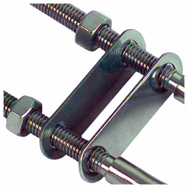 Ubolt FNI M8 Dupla Chapa 10mm Aço Inox - Imagem 2