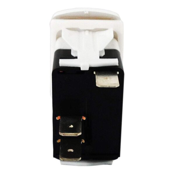 Botão Náutico Limpador Parabrisa Marinizado Branco Com LED Branco 12V/24V 3 Pinos - Imagem 4