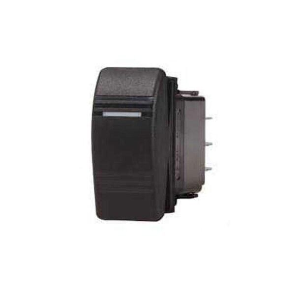 Botão Náutico On Off Marinizado Preto LED Branco 12V/24V 3 Pinos - Imagem 2