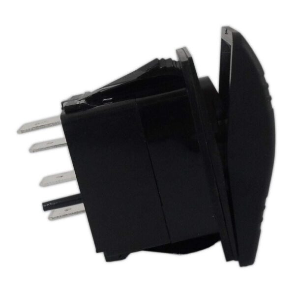 Botão Náutico On Off On Marinizado Preto LED Vermelho 12V/24V 4 Pinos - Imagem 5