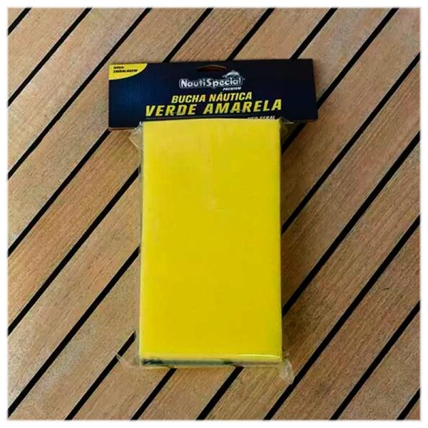 Bucha Abrasiva Verde e Amarela Nautispecial - Imagem 2