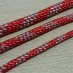 Kit 30 Metros Cabo Náutico Pré-Estirado 6mm Vermelho Com Cinza - Imagem 2