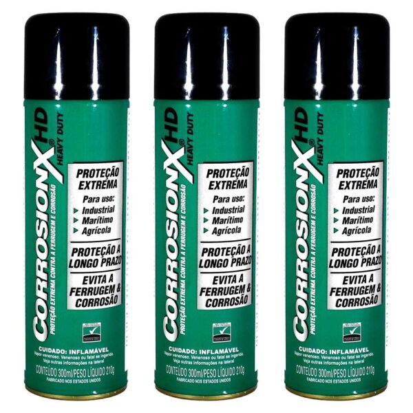 Kit 3X Anticorrosivo Corrosionx HD Heavy Duty 300ml - Imagem 3