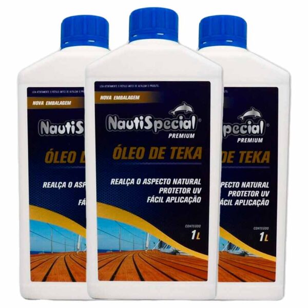 Kit 3X Óleo De Teka 1Lt Nautispecial - Imagem 2
