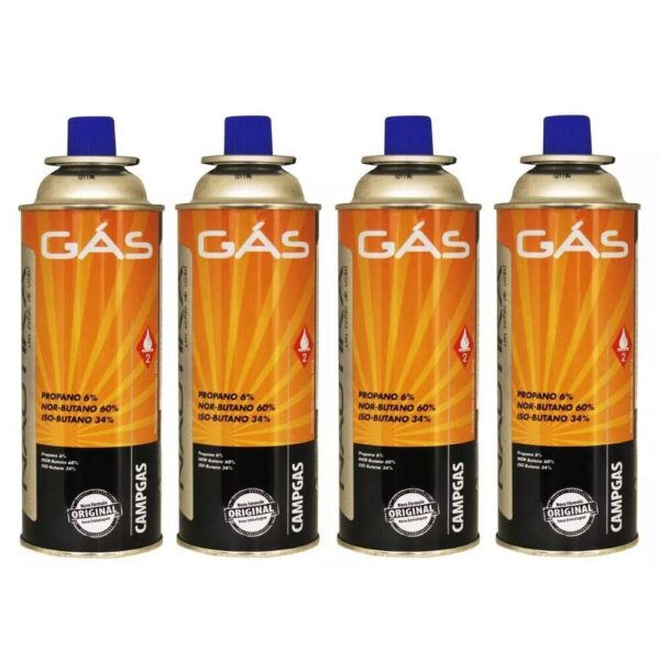 Kit Com 4 Cartucho Gás Refil Para Fogareiro Nautika - Imagem 2