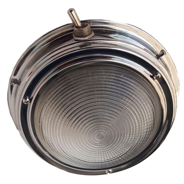 Luminaria Náutica de Inox 12V 4 Polegadas Sobrepor - Imagem 2