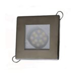 Luminária Náutica Quadrada Inox 12-24V Branco Quente - Imagem 4