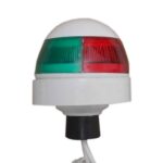Luz De Navegação LED Redonda Bicolor Branca 12V - Imagem 3