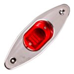 Luz Navegação Tubarão Led BB Verm Cromado - Imagem 2