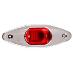 Luz Navegação Tubarão Led BB Verm Cromado - Imagem 3