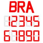 Numeral Letra R Digital Velas 30,5cm Vermelho Laser - Imagem 2