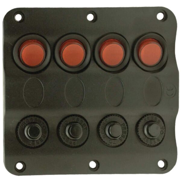 Painel 4 Interruptores Náuticos Led com disjuntor - Imagem 3