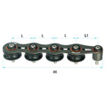 Passador Nautos 91210N 48mm Quádruplo Roldanas Nylon - Imagem 3