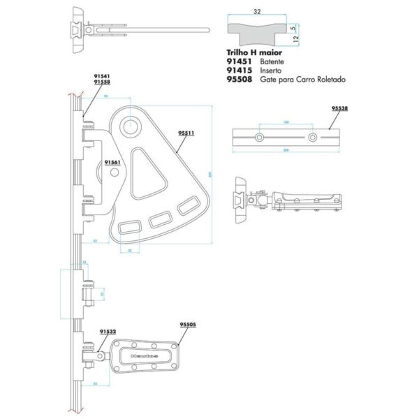 Ponte Nautos 91561 2 Carros Batten Car Recirculante Grandes - Imagem 3