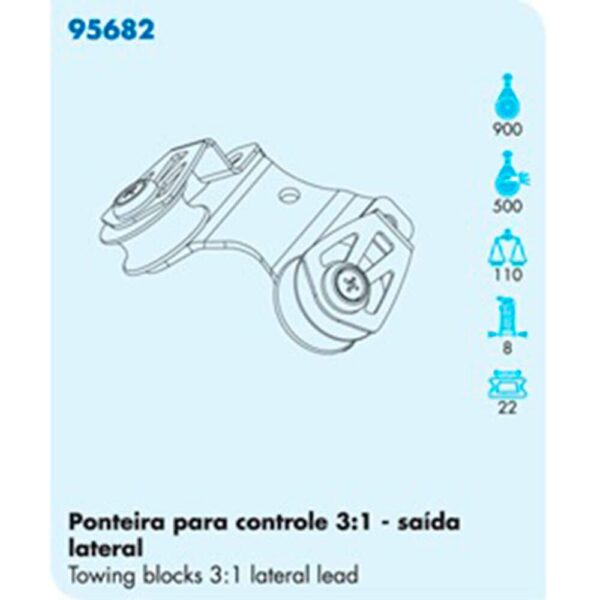 Ponteira Nautos 95682 Controle 3:1 Saída Lateral - Imagem 2