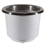 Porta Copo Grande De Embutir 110X95mm Acabamento Inox - Imagem 2