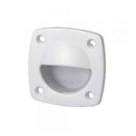 Puxador Náutico Branco Plástico 57X57mm - Imagem 2