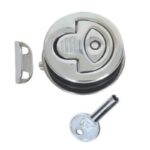 Puxador Náutico Inox Com Trava Redondo 60mm - Imagem 2