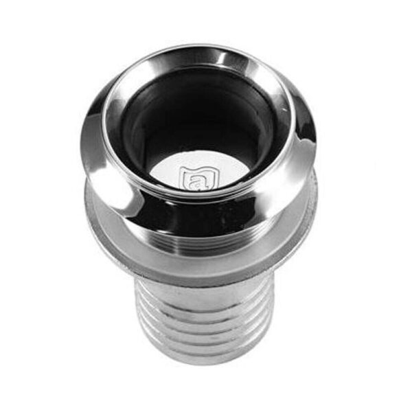 Saída De Água Náutica De Descarga 2 Pol Com Anti Retorno Em Inox - Imagem 3