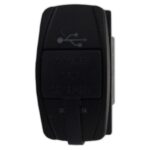 Tomada Retangular Usb Plástico Fêmea 3.1A 12/24V - Imagem 2