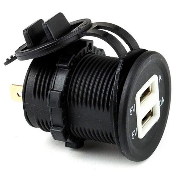 Tomada Usb Plástico Fêmea 12V - Imagem 2