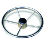 Volante Náutico Timão Inox 350mm Tampa Preta - Imagem 3