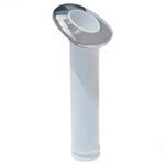 Porta Caniço Branco Com Capa De Inox