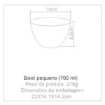 Bowl Kos Em Acrílico Cristal 700ml - Imagem 3