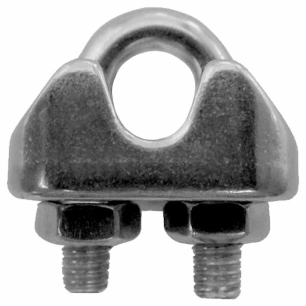 Clip Inox Para Cabo De Aço de 6mm - Imagem 2