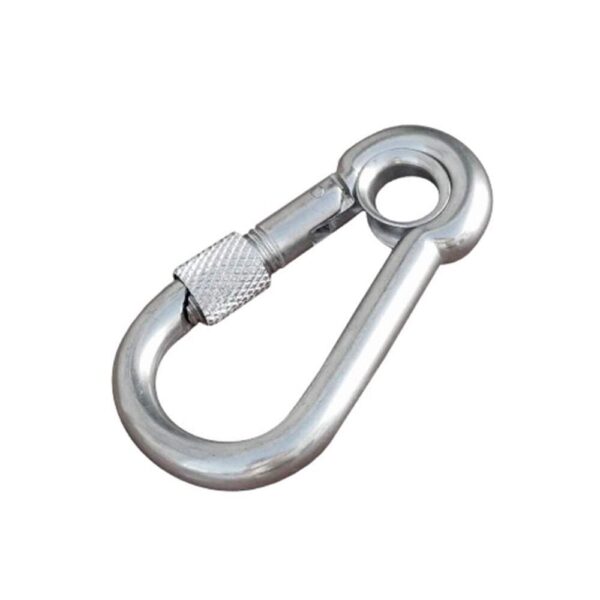 Mosquetão Com Olhal e Trava 10mm Inox - Imagem 2