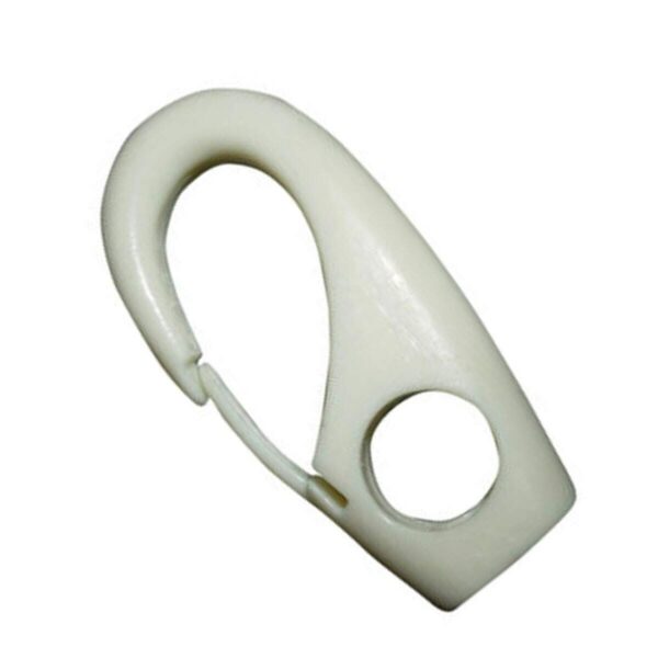 Mosquetão Plástico Pequeno Nylon Branco - Imagem 3