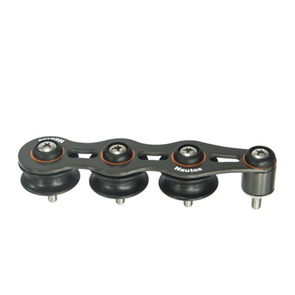 Passador Nautos 91202N 36mm Triplo Roldanas Nylon - Imagem 4