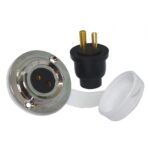 Plug Tomada 2 Pinos A Prova de Água - Imagem 3