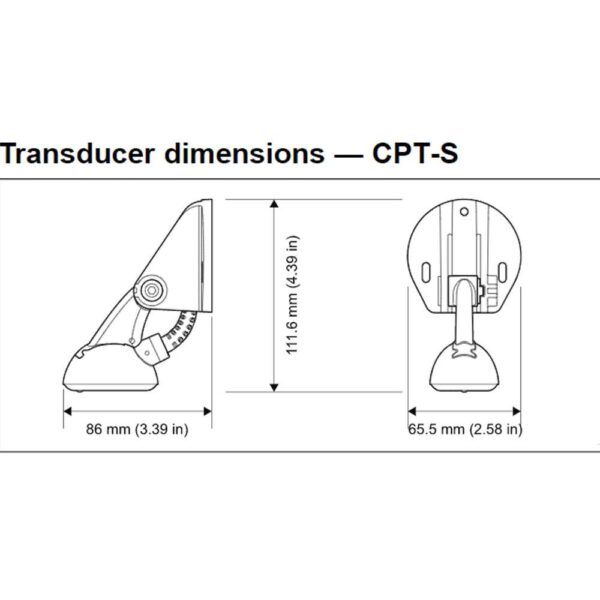 Transducer CPT-S Popa para Raymarine Element-S Serie A e ES - Imagem 2