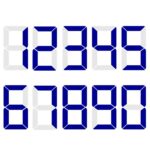 Numeral Para Velas Optimist Azul