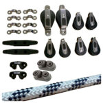 Kit Lazy Jack Nautos 91916 Veleiros Até 38 Pés Cabo Branco - Imagem 3