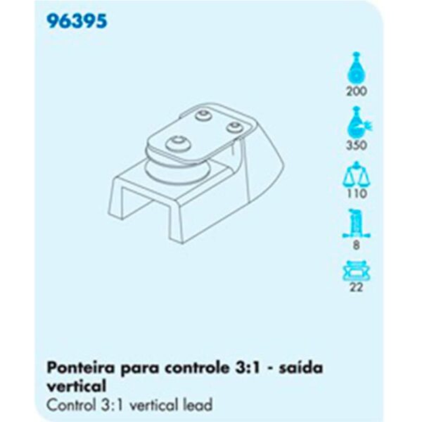 Ponteira Nautos 96395 Controle 3:1 Saída Vertical - Imagem 3