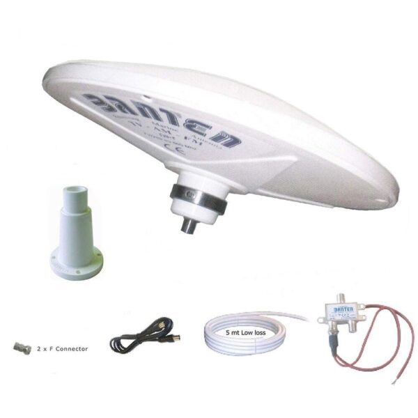Antena TV Digital Náutica Banten 24cm Disco 26Db - Imagem 2