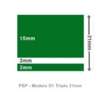Faixa Decorativa Náutica Tipo D1 Dupla Verde PSP Tapes - Imagem 4