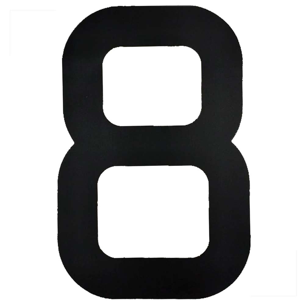 fdc99a23c2f021a8f15cc2bf9de865e3.jpg Numeral para Velas Optimist IODA Preto Número Oito - Imagem 1