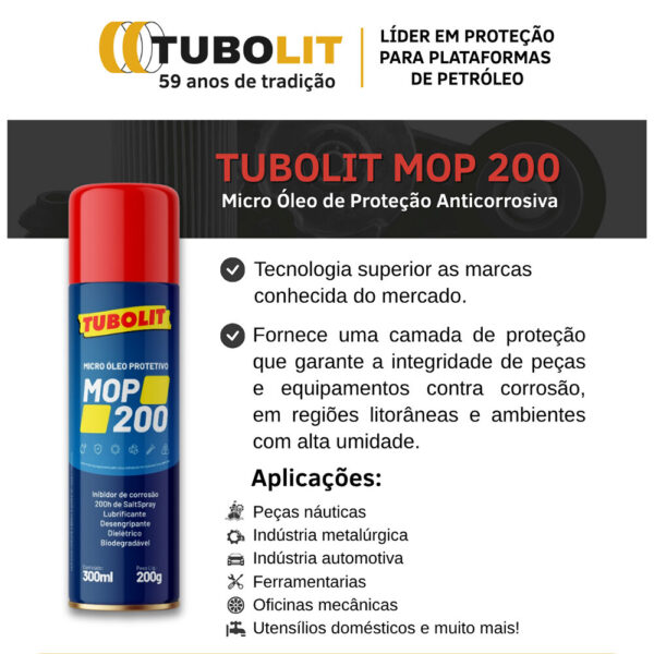 Óleo Lubrificante Anticorrosivo Tubolit MOP 200 - Imagem 2